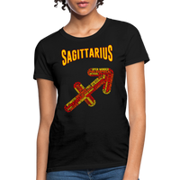 Thumbnail for Women's Power Words Sagittarius T-Shirt - black