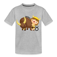 Thumbnail for Kid’s Astro Girl Taurus Premium Organic T-Shirt - heather gray