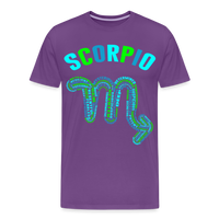 Thumbnail for Men's Power Words Scorpio Premium T-Shirt - purple