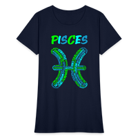 Thumbnail for Women's Power Words Pisces T-Shirt - navy