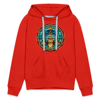 Thumbnail for Women’s Mosaic Libra Premium Hoodie - red