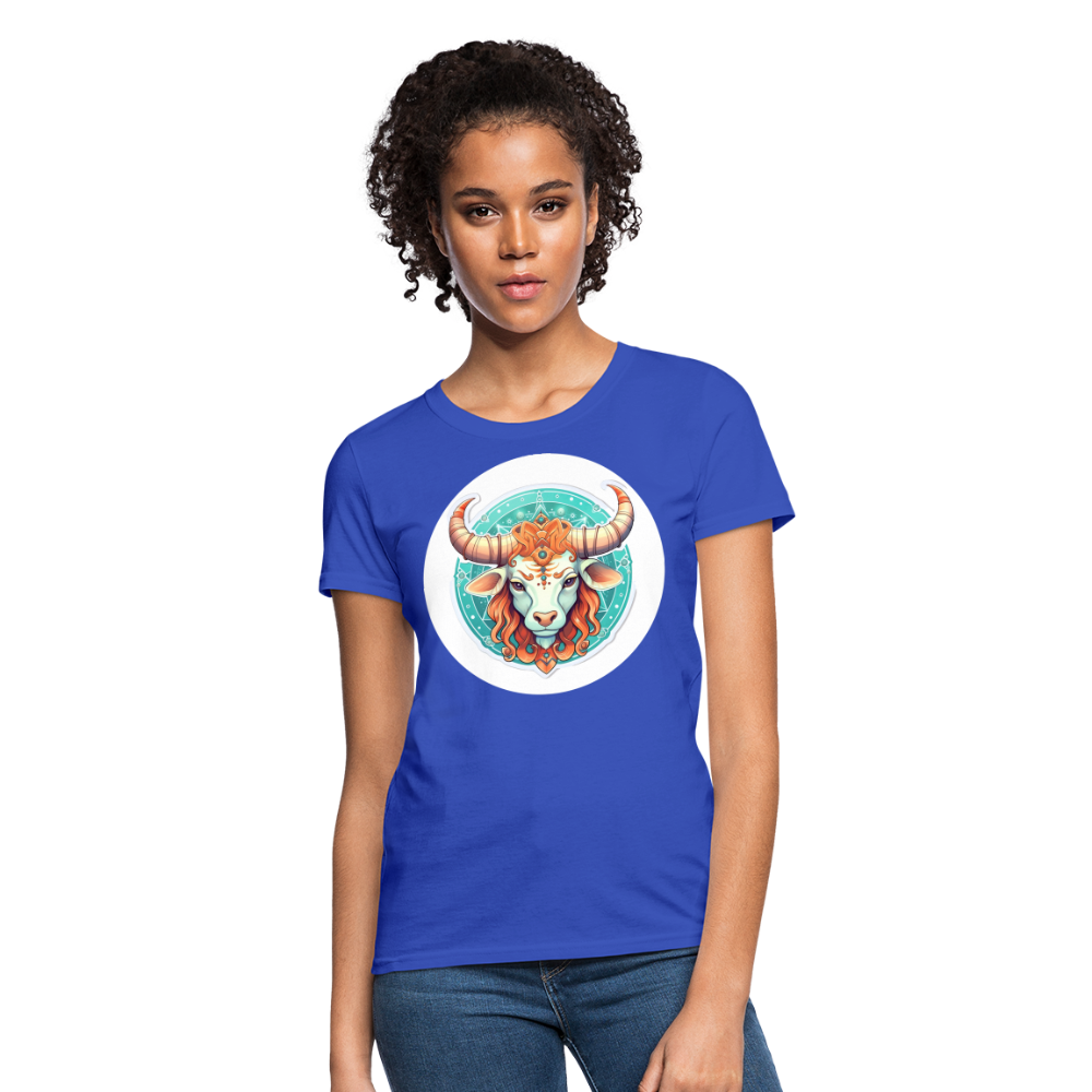 Women's Symbol Taurus T-Shirt - royal blue