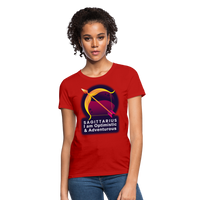 Thumbnail for Women's Glow Sagittarius T-Shirt - red