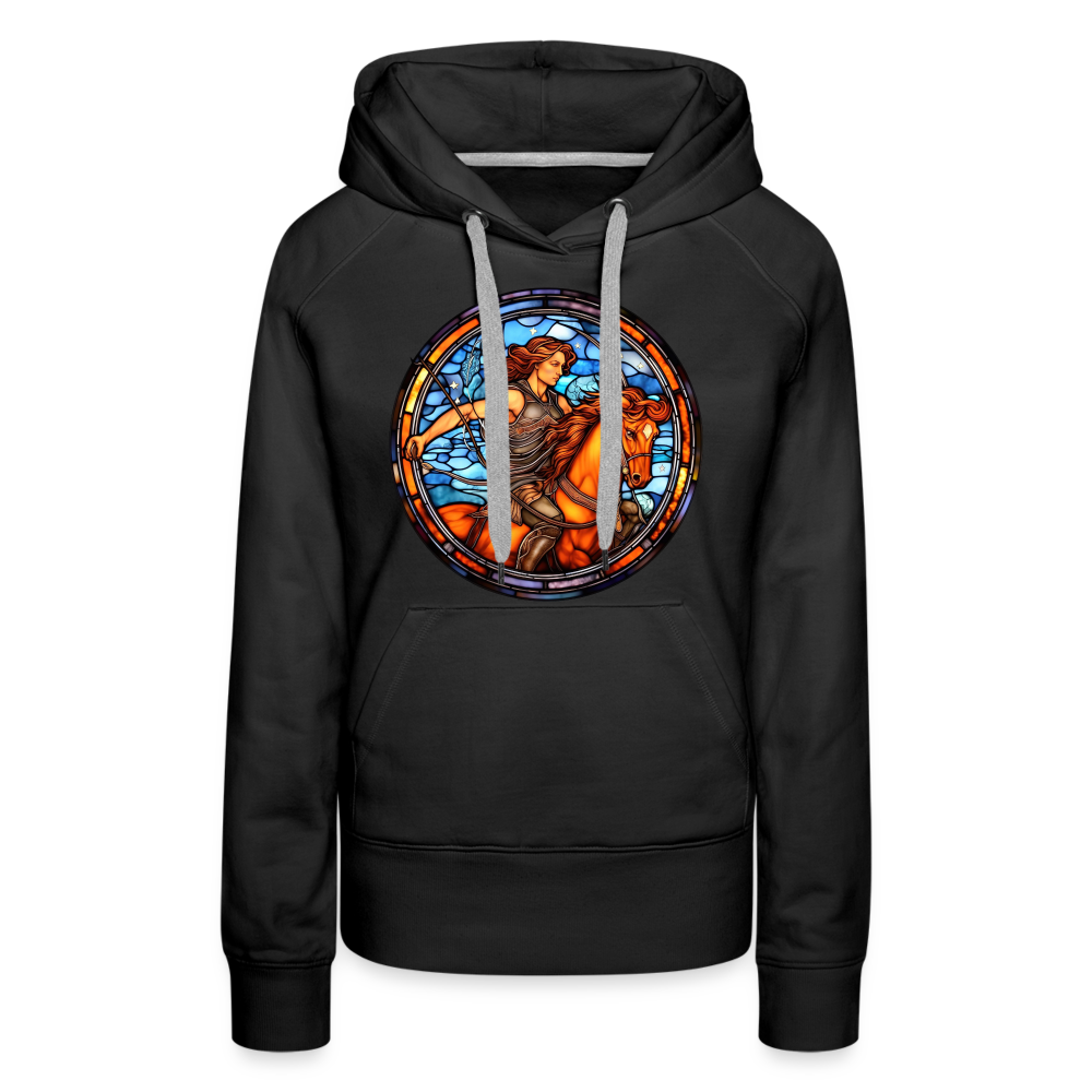 Women’s Mosaic Sagittarius Premium Hoodie - black