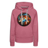 Thumbnail for Women’s Mosaic Gemini Premium Hoodie - mauve