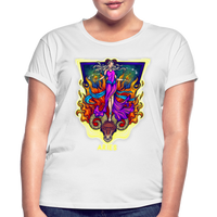 Thumbnail for Women's Cosmic Aries Relaxed Fit T-Shirt - white