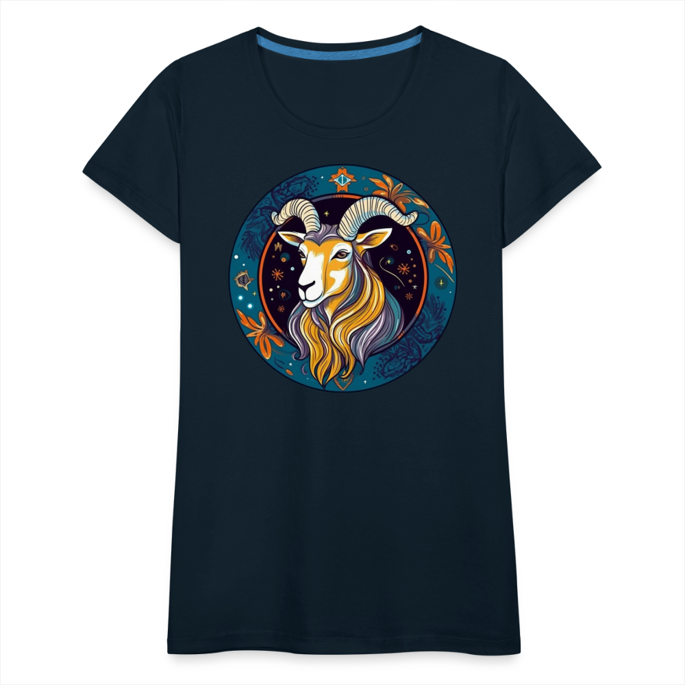 Women’s Mythical Capricorn Premium T-Shirt - deep navy