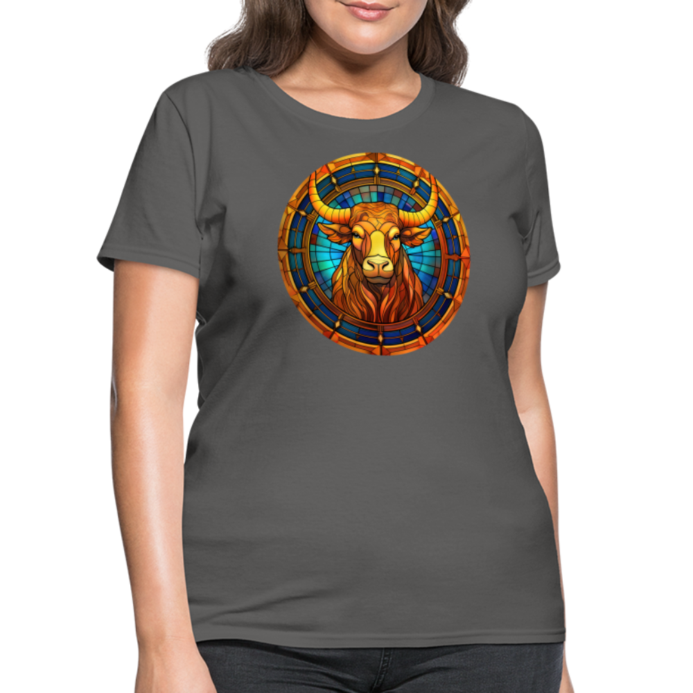 Women's Mosaic Taurus T-Shirt - charcoal