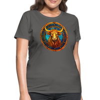 Thumbnail for Women's Mosaic Taurus T-Shirt - charcoal