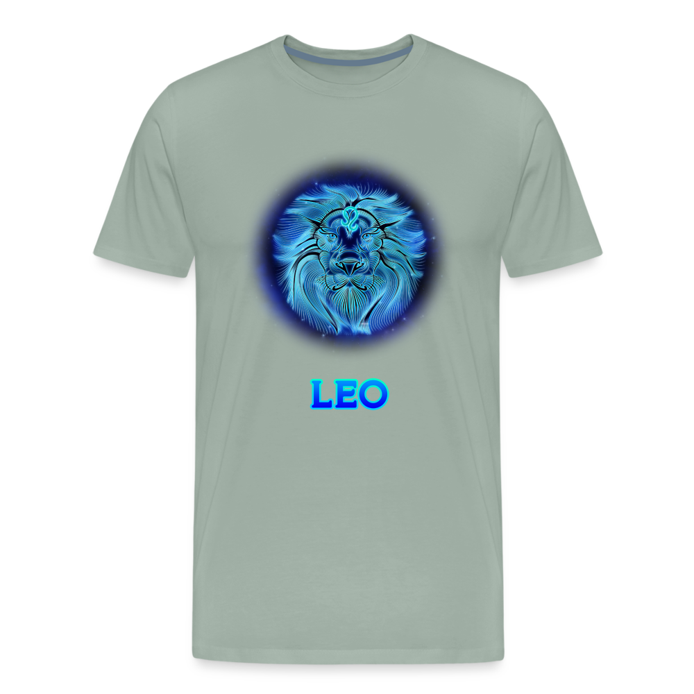 Men's Leo Premium T-Shirt - steel green