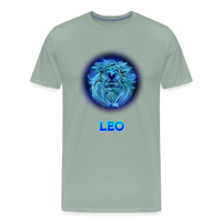 Thumbnail for Men's Leo Premium T-Shirt - steel green