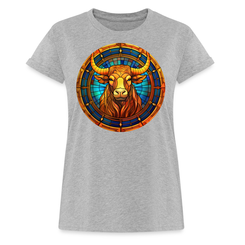 Women's Mosaic Taurus Relaxed Fit T-Shirt - heather gray