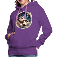 Thumbnail for Women’s Mythical Scorpio Premium Hoodie - purple 