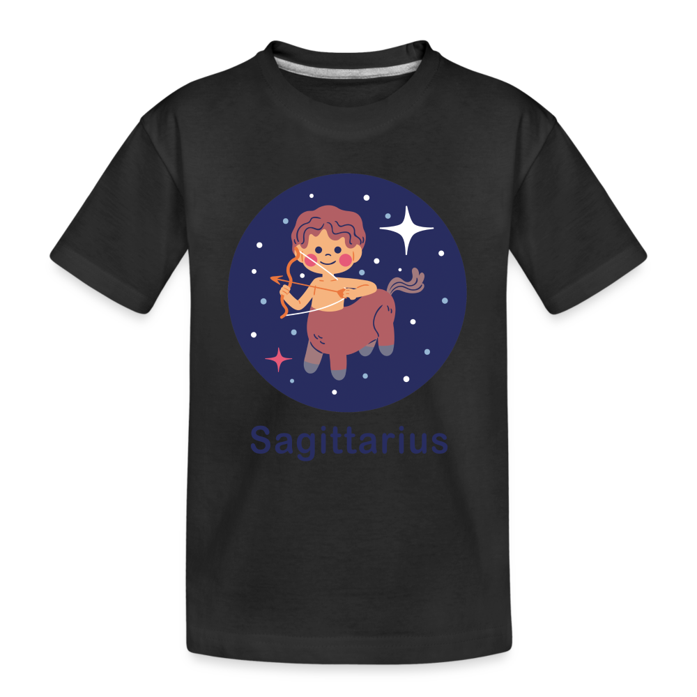 Kid’s Bluey Sagittarius Premium Organic T-Shirt - black