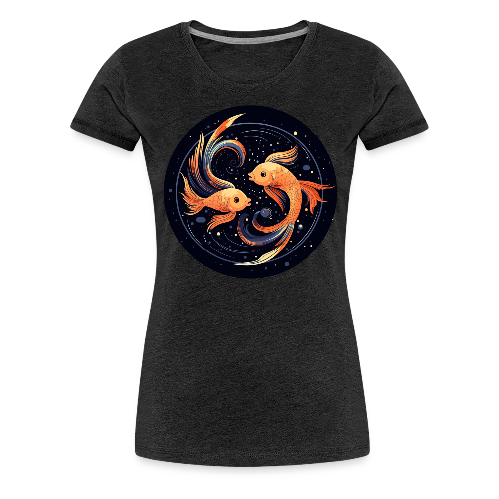 Women’s Mystic Pisces Premium T-Shirt - charcoal grey