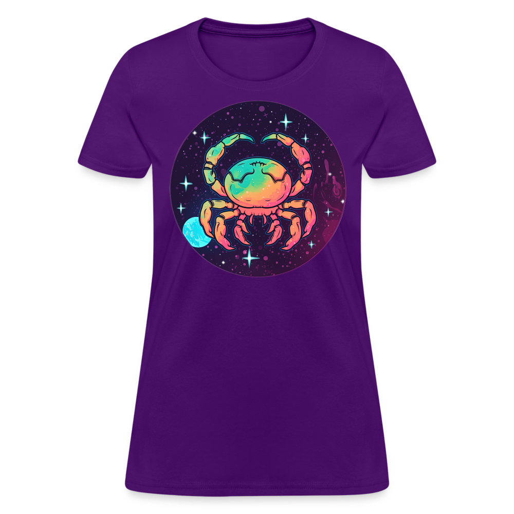 Women's Mystic Cancer T-Shirt - purple