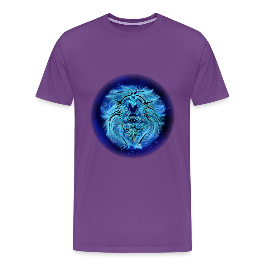 Men's Leo Premium T-Shirt - purple