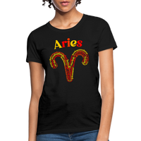 Thumbnail for Women's Power Words Aries T-Shirt - black