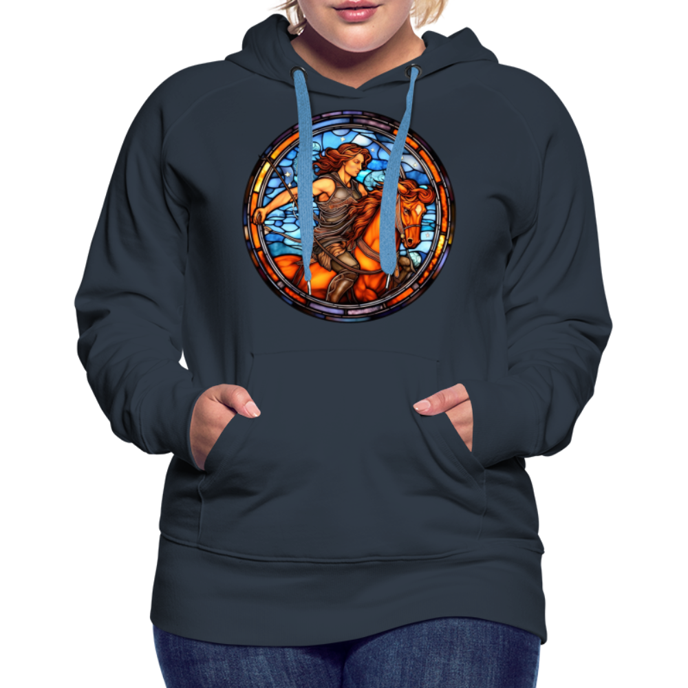 Women’s Mosaic Sagittarius Premium Hoodie - navy