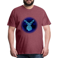 Thumbnail for Men's Stellar Capricorn Premium T-Shirt - heather burgundy