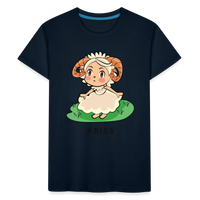 Thumbnail for Kid’s Sweet Astro Aries Premium Organic T-Shirt - deep navy