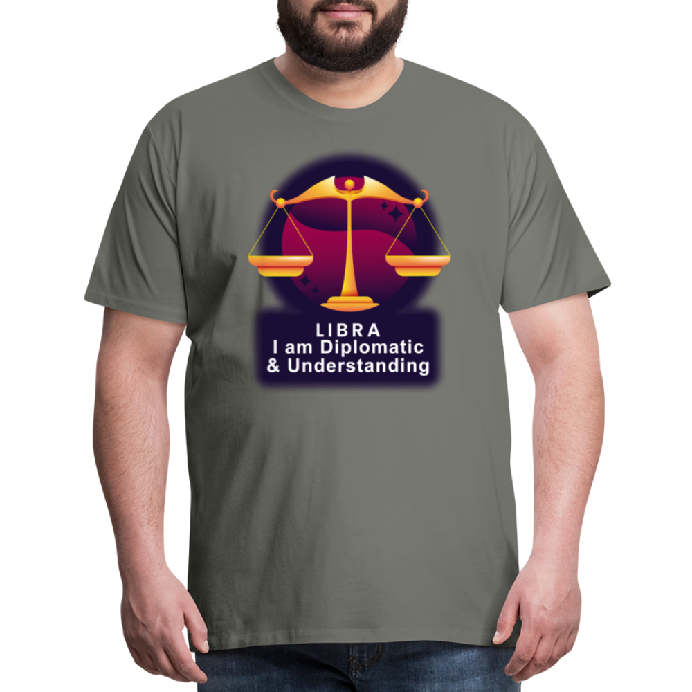 Men's Glow Libra Premium T-Shirt - asphalt gray