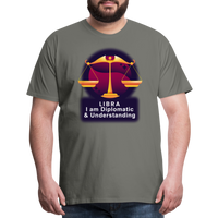 Thumbnail for Men's Glow Libra Premium T-Shirt - asphalt gray