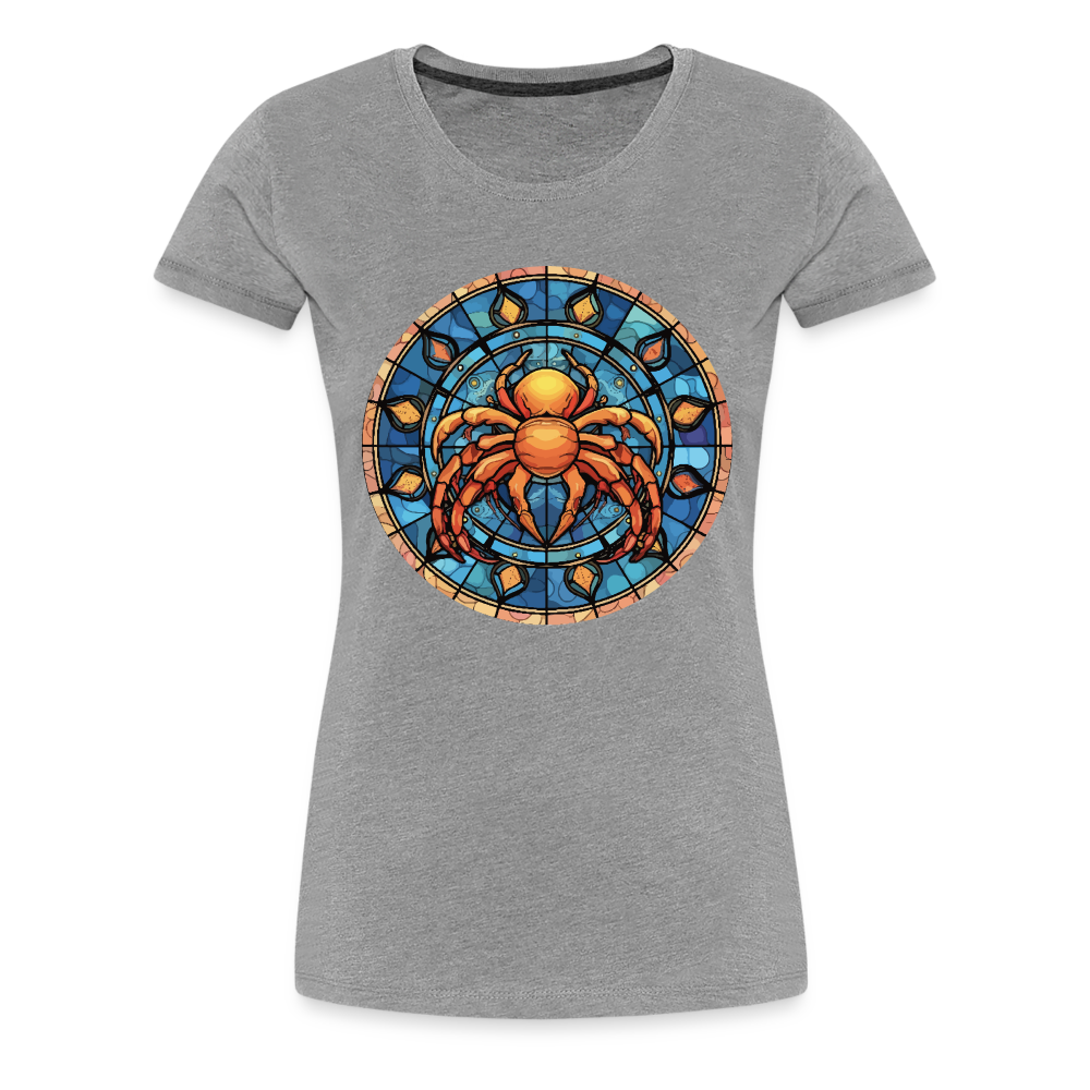 Women’s Mosaic Cancer Premium T-Shirt - heather gray