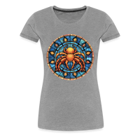 Thumbnail for Women’s Mosaic Cancer Premium T-Shirt - heather gray