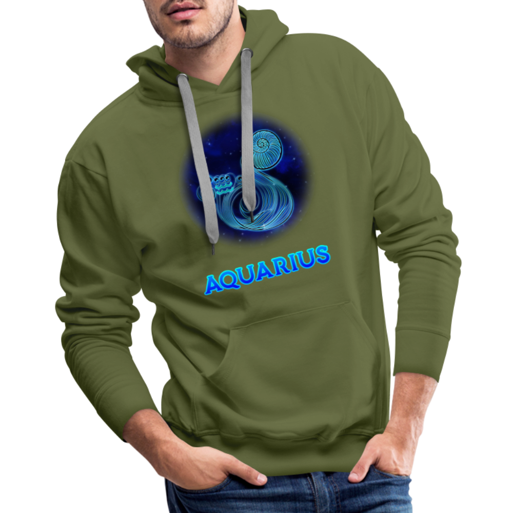 Men’s Aquarius Premium Hoodie - olive green