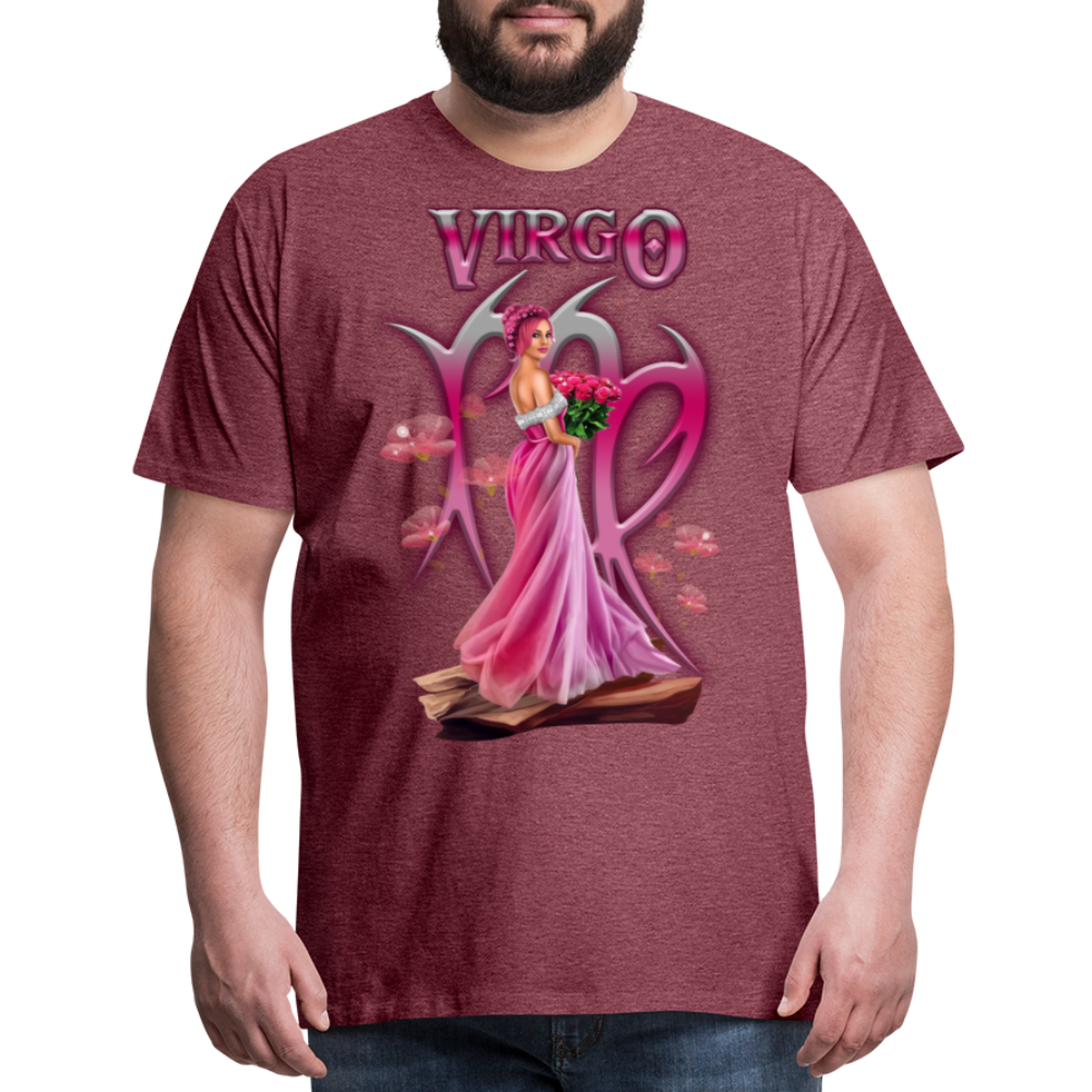 Men's Astral Virgo Premium T-Shirt - heather burgundy