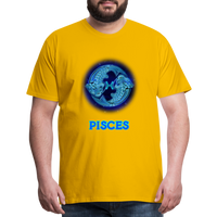 Thumbnail for Men's Pisces Premium T-Shirt - sun yellow