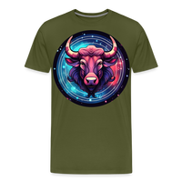 Thumbnail for Men's Mystic Taurus Premium T-Shirt - olive green