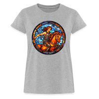 Thumbnail for Women's Mosaic Sagittarius Relaxed Fit T-Shirt - heather gray