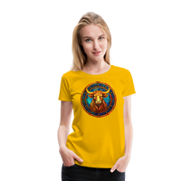 Thumbnail for Women’s Mosaic Taurus Premium T-Shirt - sun yellow