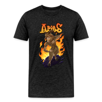 Thumbnail for Men's Fiery Aries Premium T-Shirt - charcoal grey