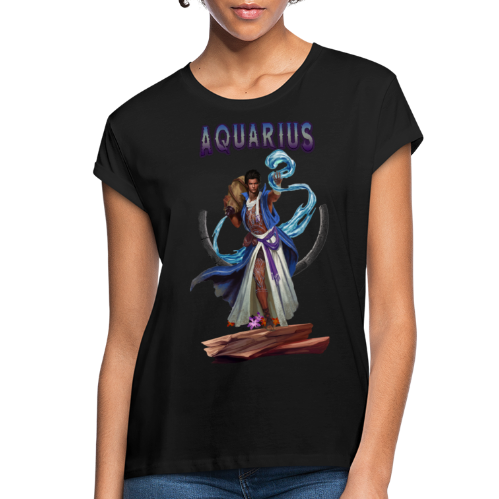 Women's Astral Aquarius Relaxed Fit T-Shirt - black