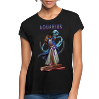 Thumbnail for Women's Astral Aquarius Relaxed Fit T-Shirt - black