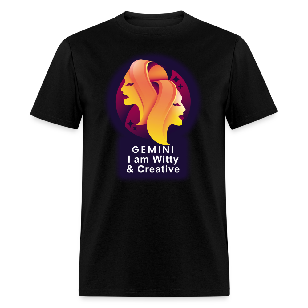 Men's Glow Gemini Classic T-Shirt - black