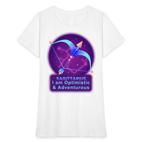 Thumbnail for Women's Neon Sagittarius T-Shirt - white