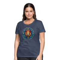 Thumbnail for Women's Mosaic Leo Premium T-Shirt - heather blue