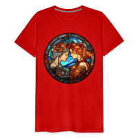 Thumbnail for Men's Mosaic Gemini Premium T-Shirt - red