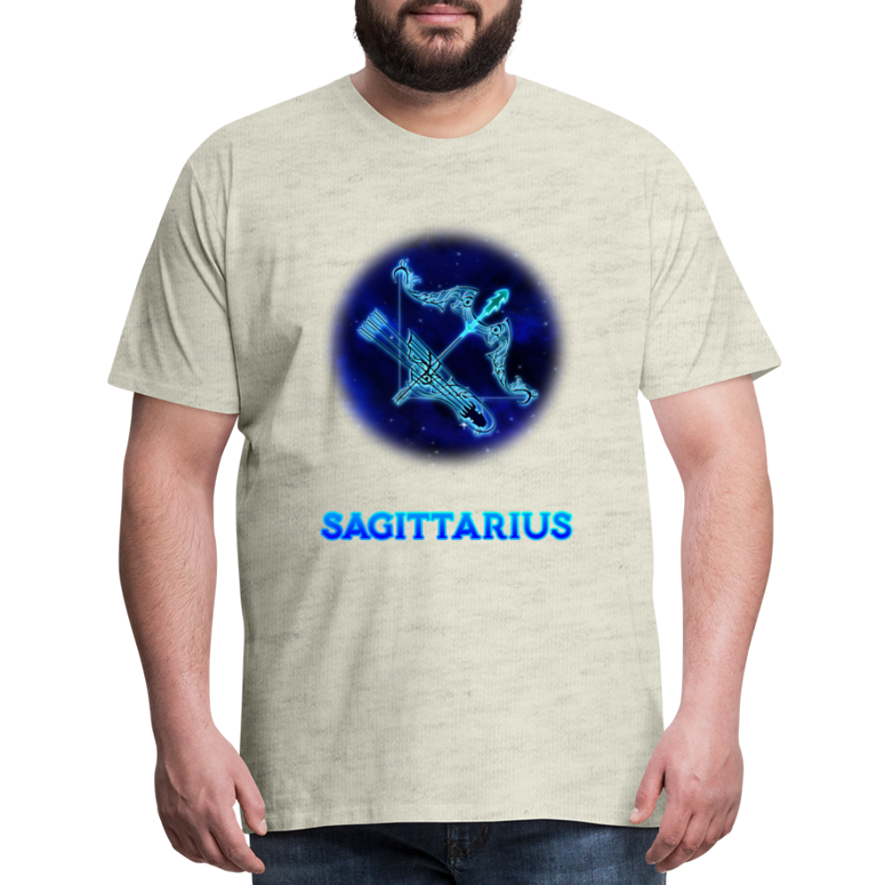 Men's Sagittarius Premium T-Shirt - heather oatmeal