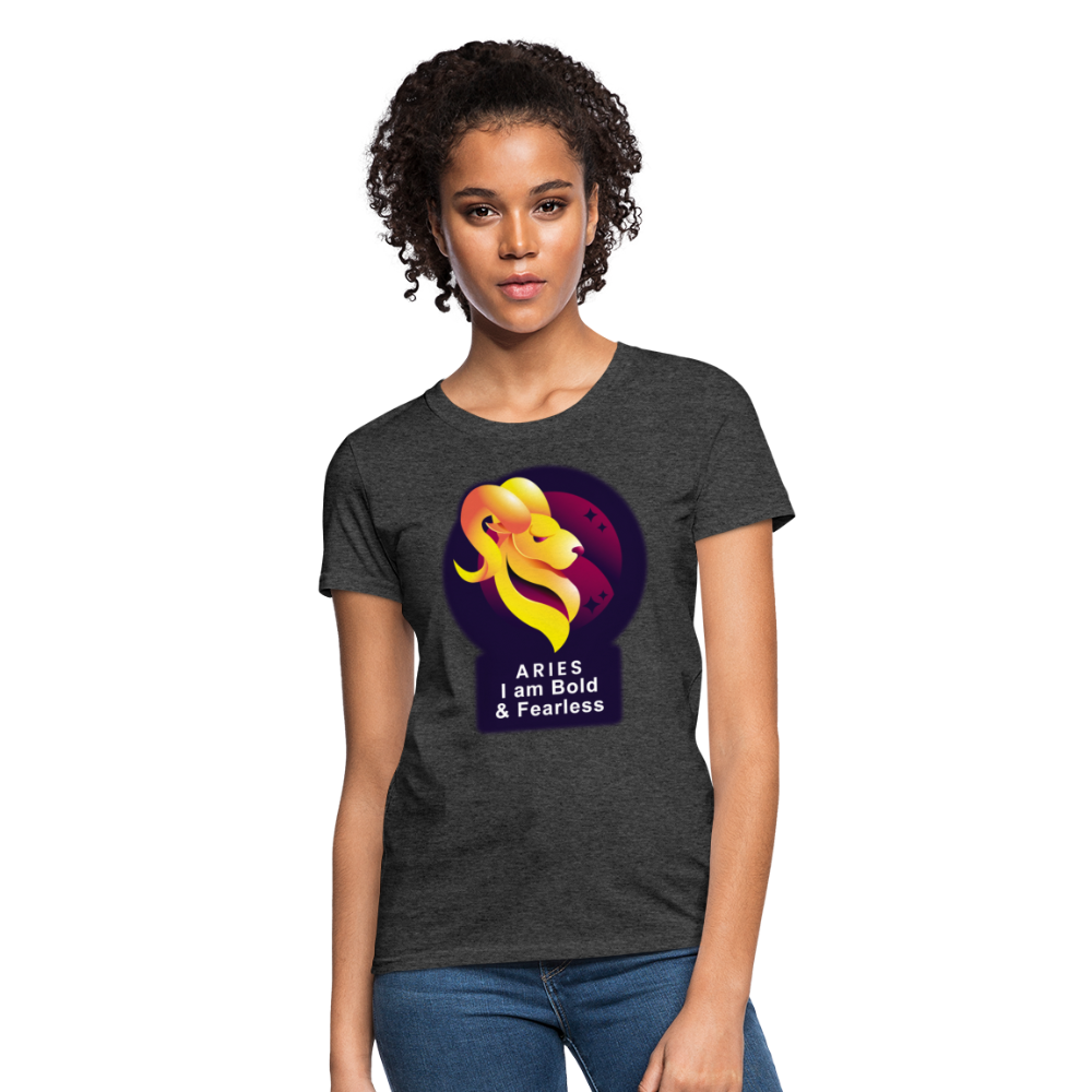 Women's Glow Aries T-Shirt - heather black