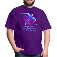 Thumbnail for Men's Neon Sagittarius Classic T-Shirt - purple