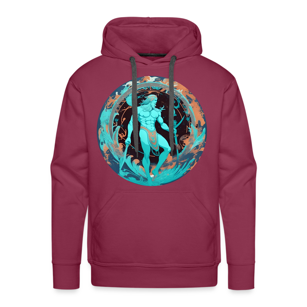 Men’s Mythical Aquarius Premium Hoodie - burgundy