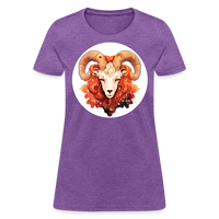 Thumbnail for Women's Symbol Aries T-Shirt - purple heather