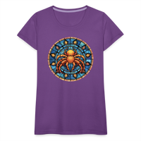 Thumbnail for Women’s Mosaic Cancer Premium T-Shirt - purple