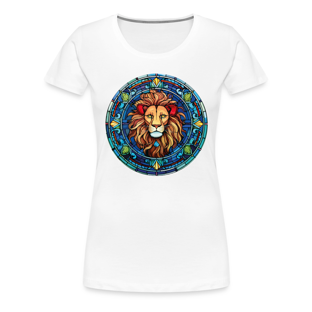 Women's Mosaic Leo Premium T-Shirt - white