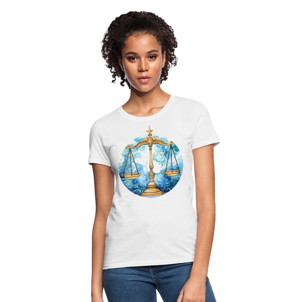 Women's Mythical Libra T-Shirt - white